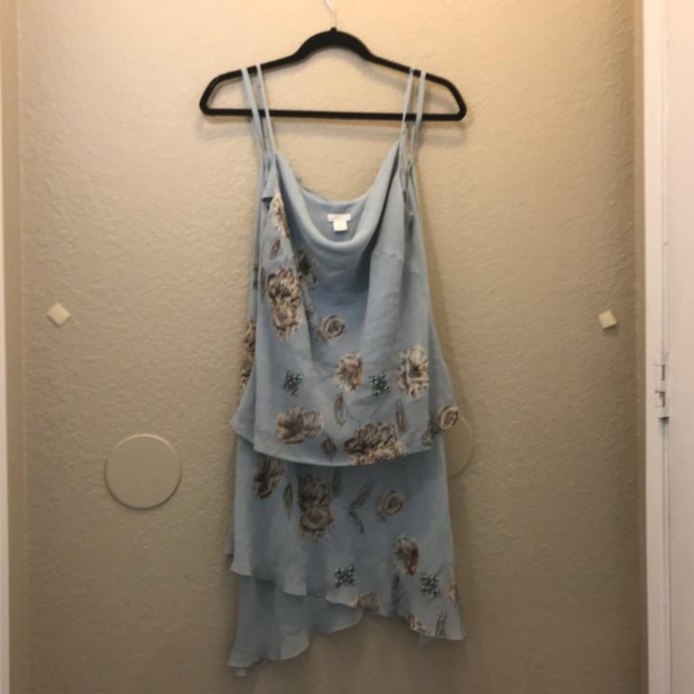 Two Piece Light Blue Dress (Size Medium)